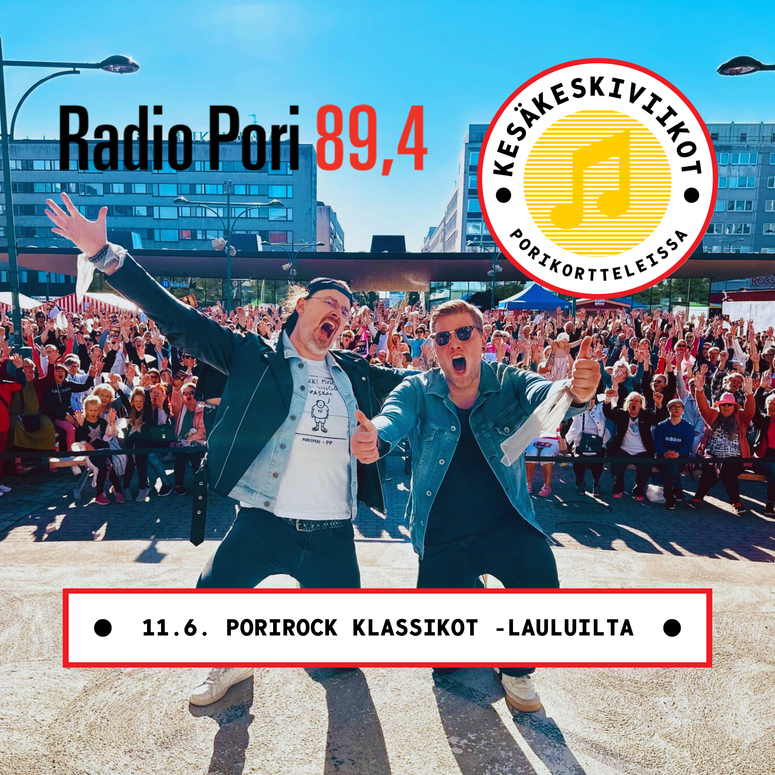11.6. PORIROCKIN KLASSIKOT -LAULUILTA